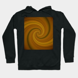 Abstract helix, swirling yellow funnel Hoodie